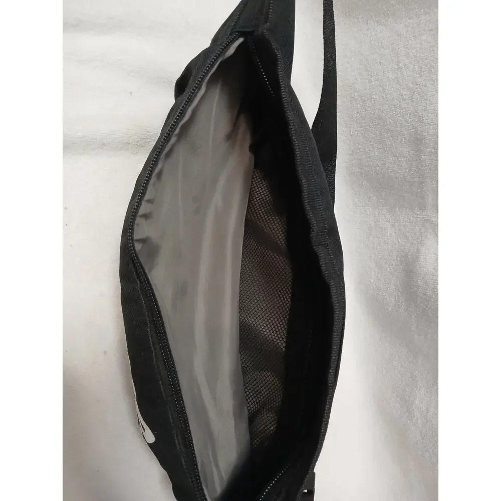 Supreme Fanny Pack Cross Body Bag Black Red Logo‎ See Missing Zipper Pull Sporty